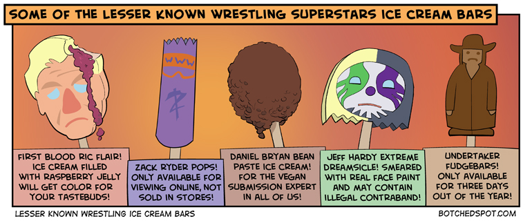 Lesser Known Wrestling Ice Cream Bars