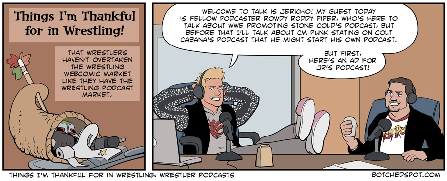 Things I’m Thankful for in Wrestling: Wrestler Podcasts
