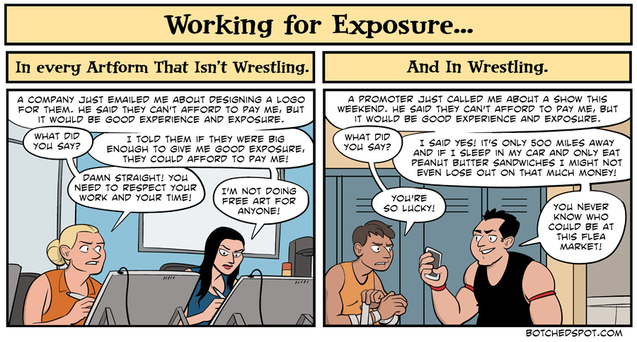 Working for Exposure in Wrestling