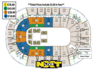 NXT Seating Chart